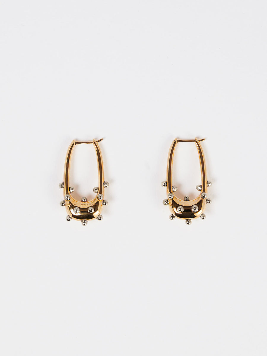 Elias 18kt Gold and Palladium-Plated Hoop Earrings