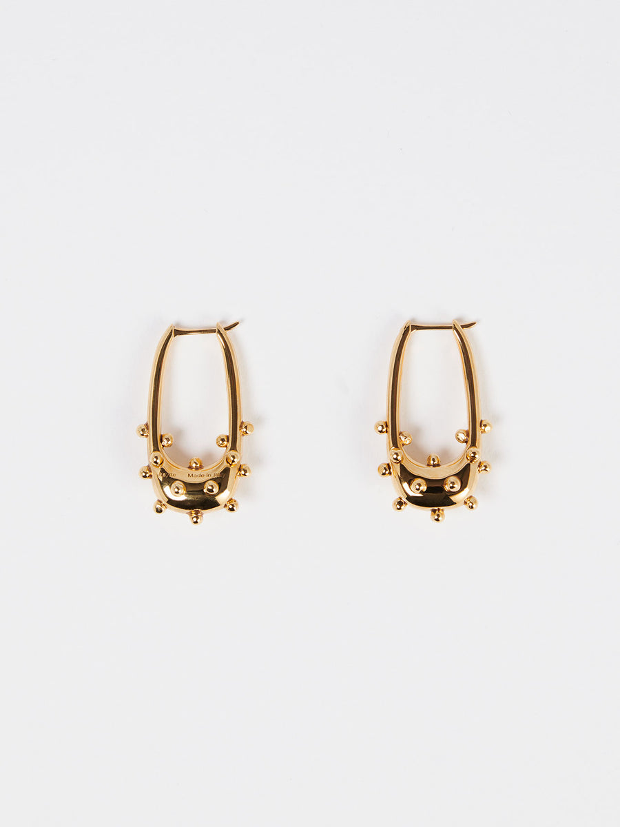 Elias 18kt Gold-Plated Hoop Earrings