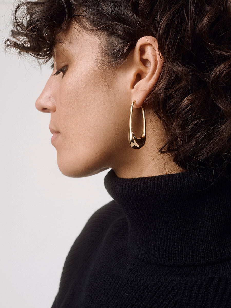 Eleanora 18kt Gold-Plated Hoop Earrings