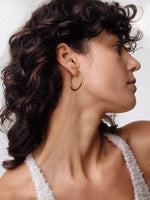 Elona Large 18kt Gold-Plated Hoop Earrings - Image 3