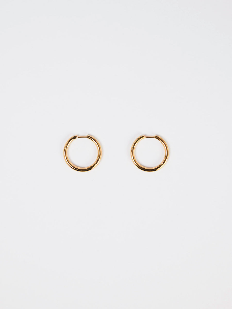 Elona Medium 18kt Gold-Plated Hoop Earrings