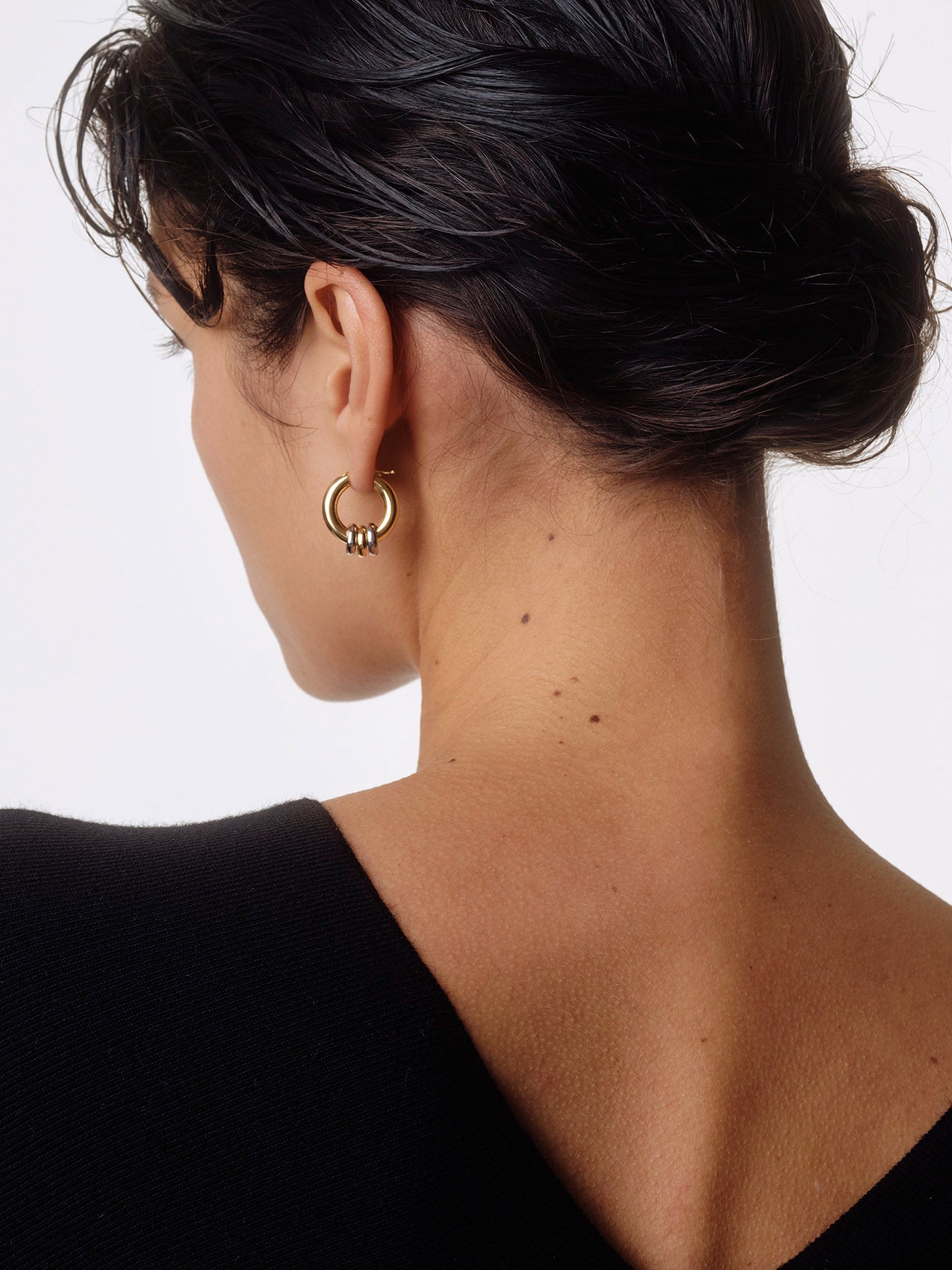 Lenny 18kt Gold-Plated Hoop Earrings - Image 3