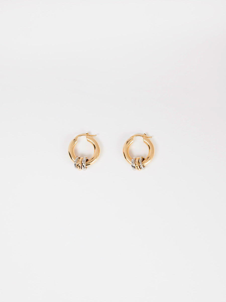Lenny 18kt Gold-Plated Hoop Earrings