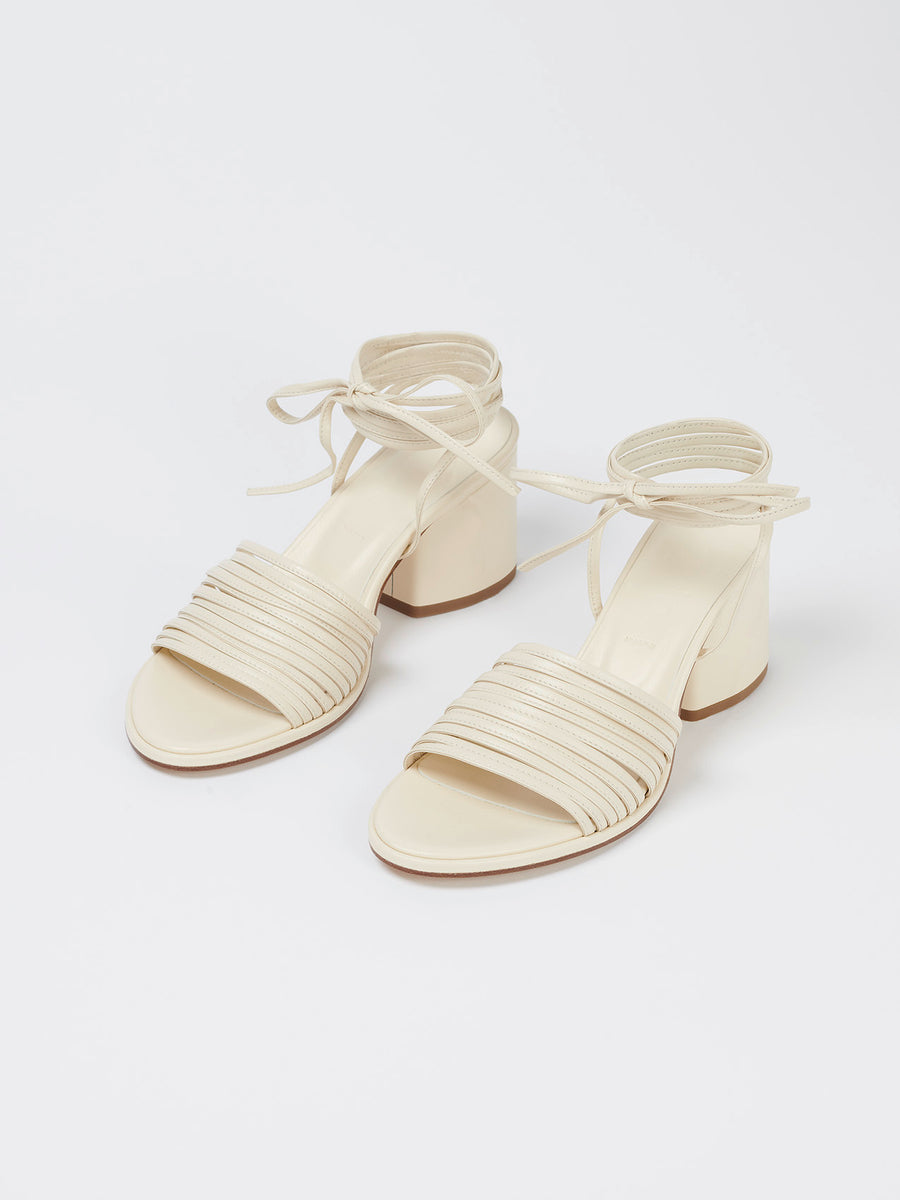 Natania Leather Lace-Up Sandals