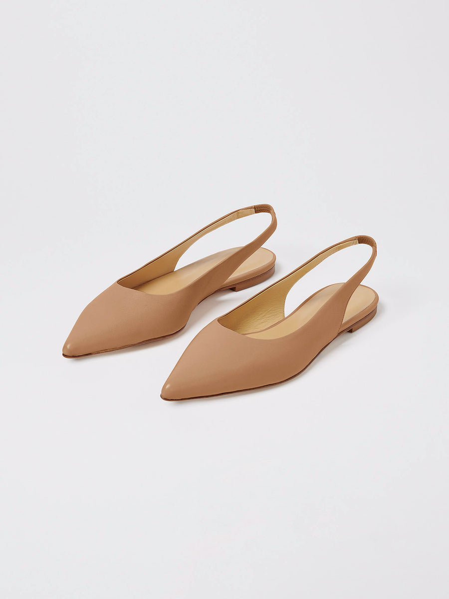 Rae Leather Slingback Flats