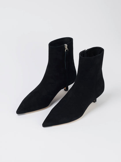 Aeyde  SOFIE Black Suede Ankle Boot