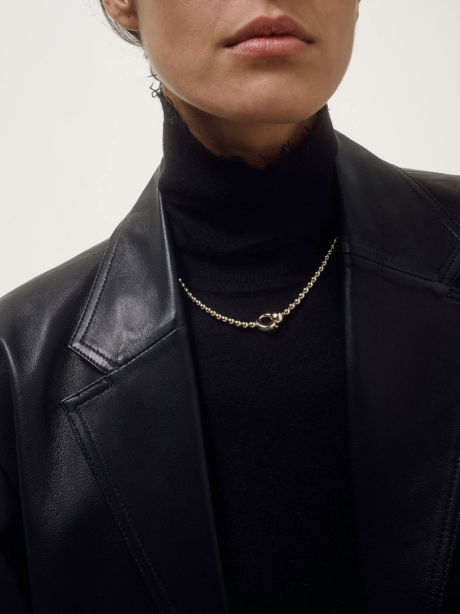 Syd Ball Chain 18kt Gold-Plated Necklace