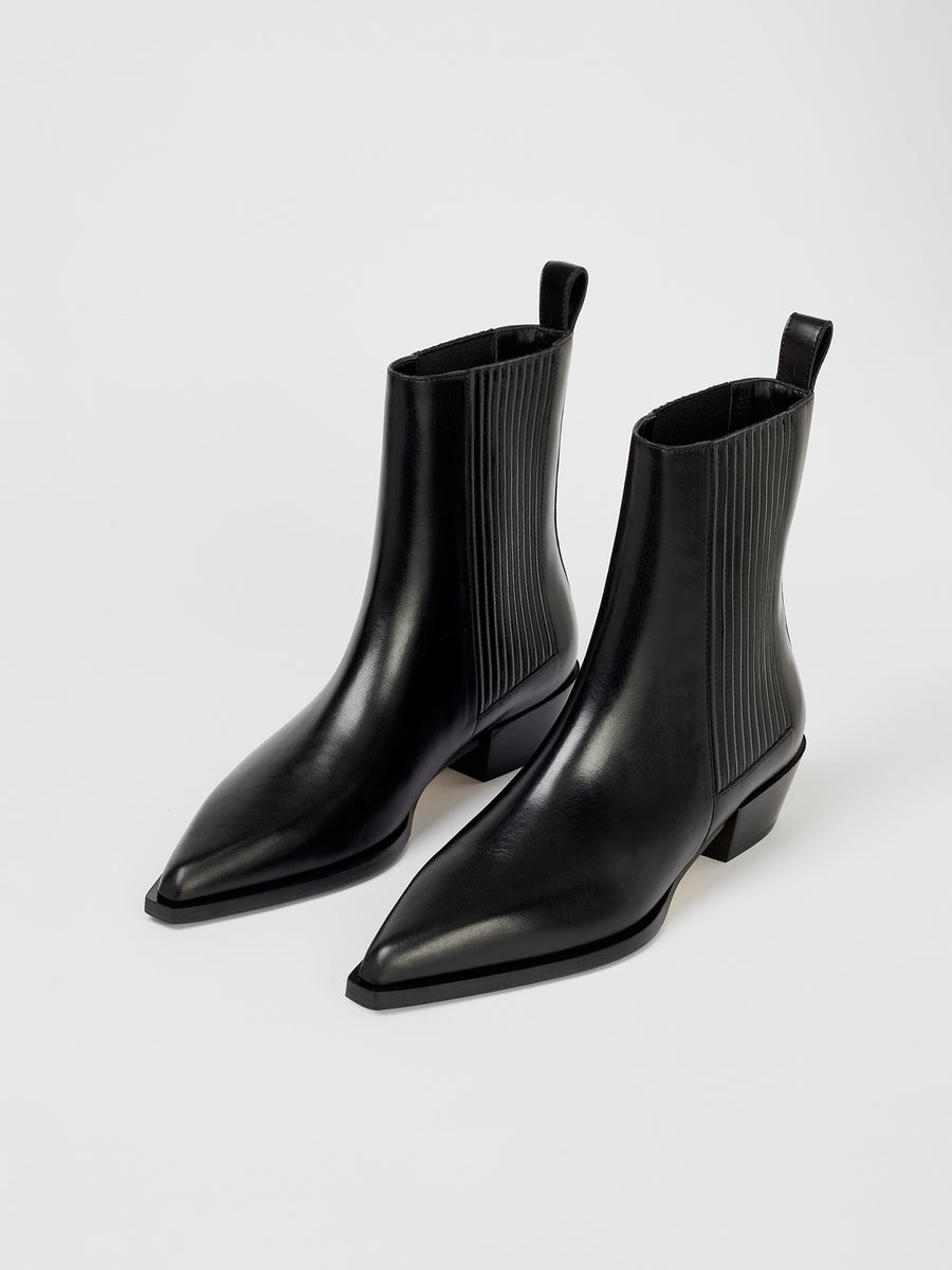 Belinda Leather Cowboy/Chelsea Boots