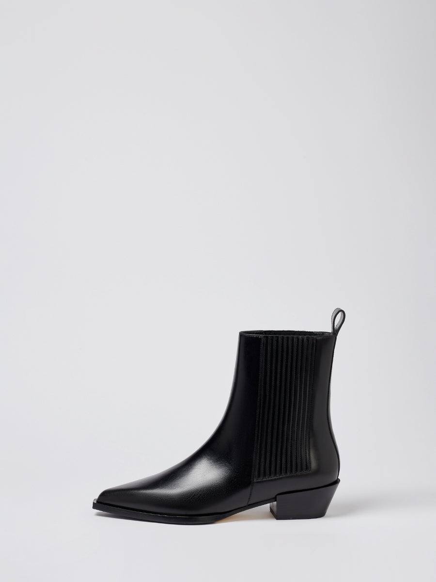 Belinda Leather Cowboy/Chelsea Boots