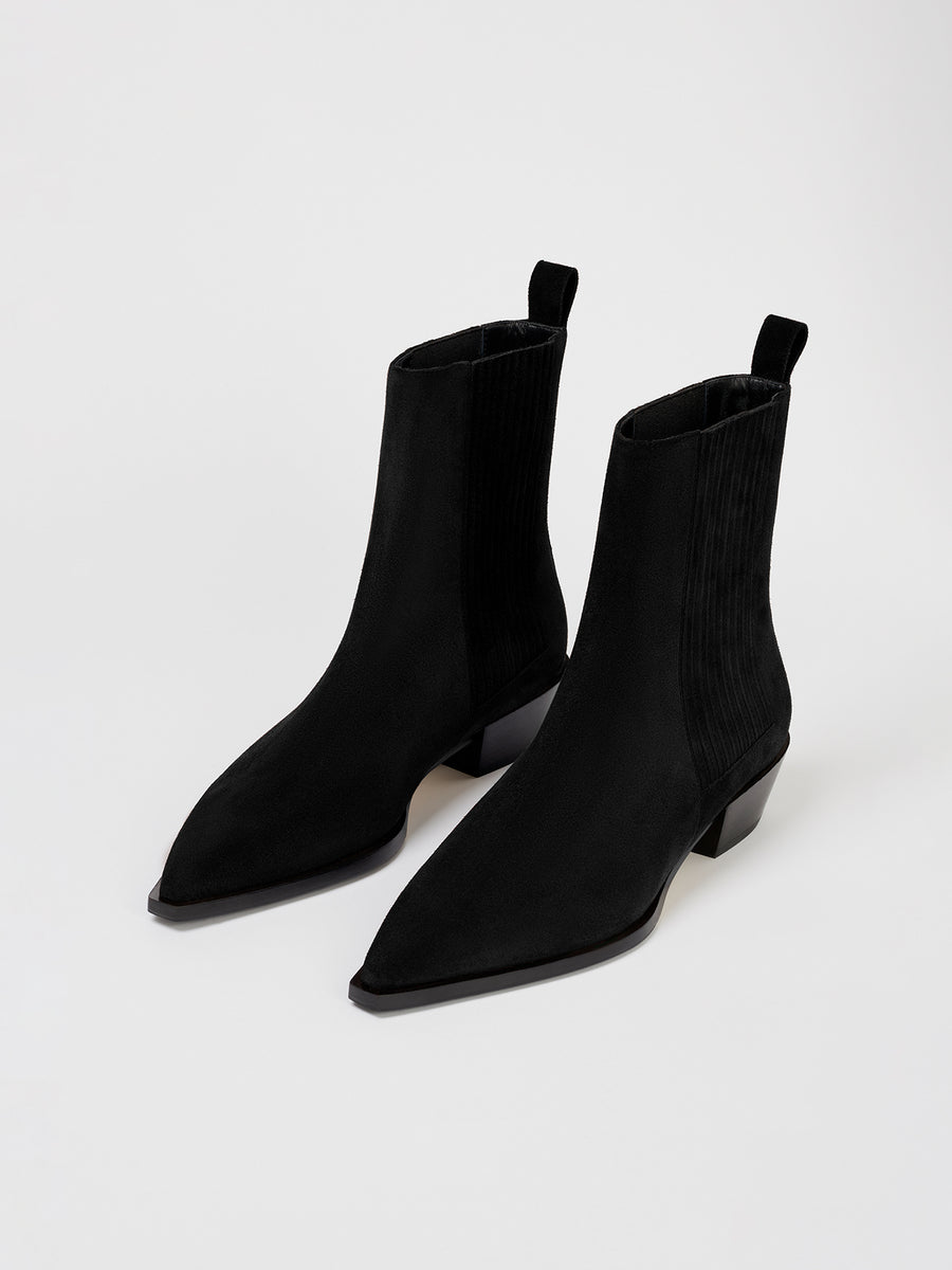 Belinda Black Suede