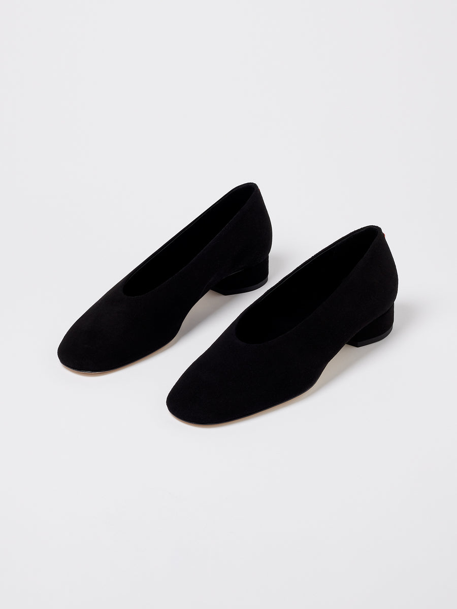 Delia Black Suede