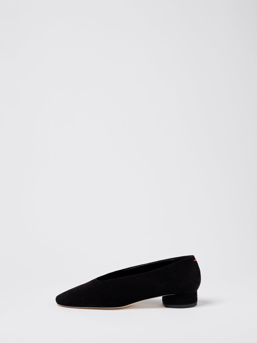 Delia Black Suede