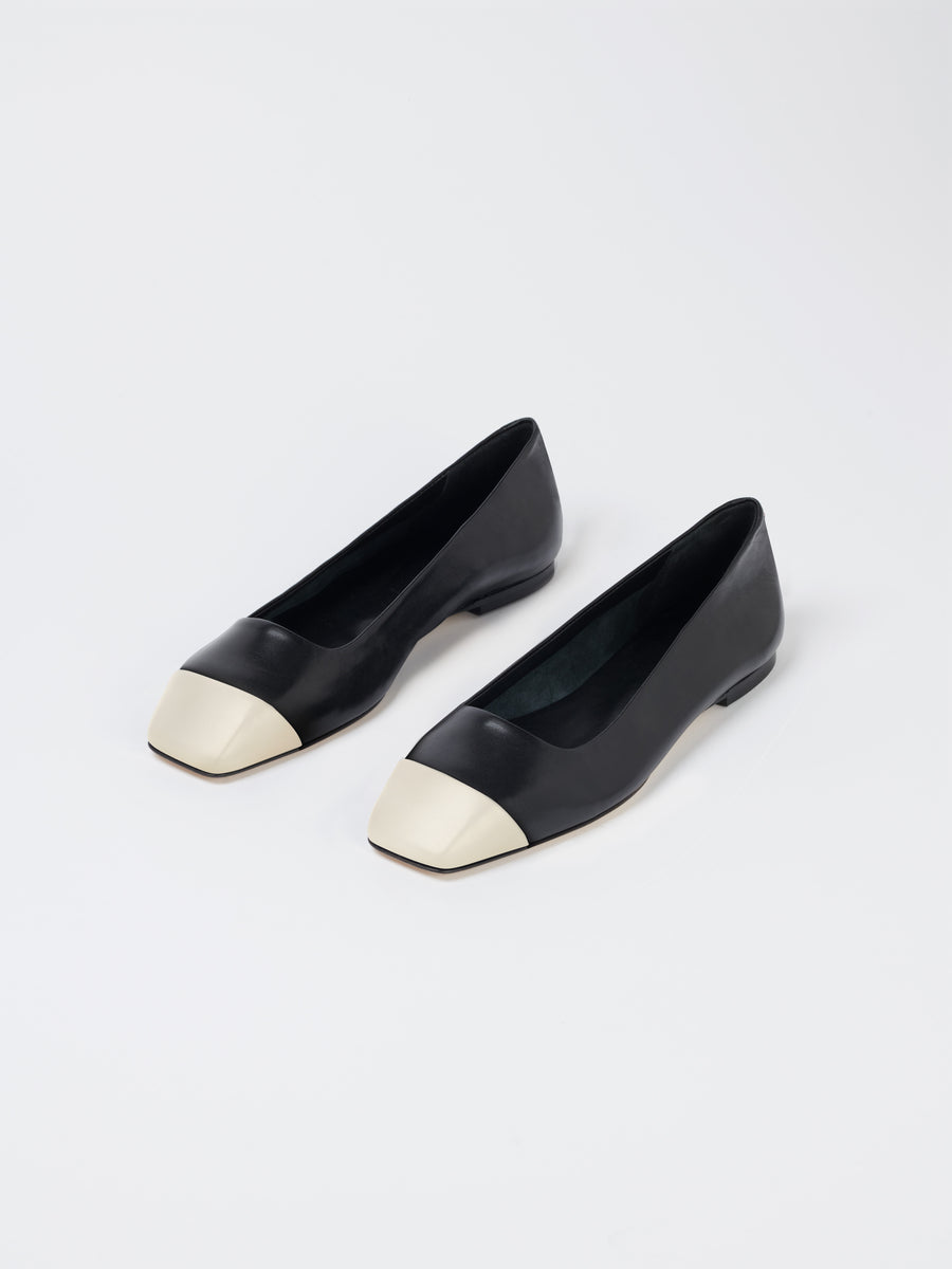 Inga Black/Creamy Nappa