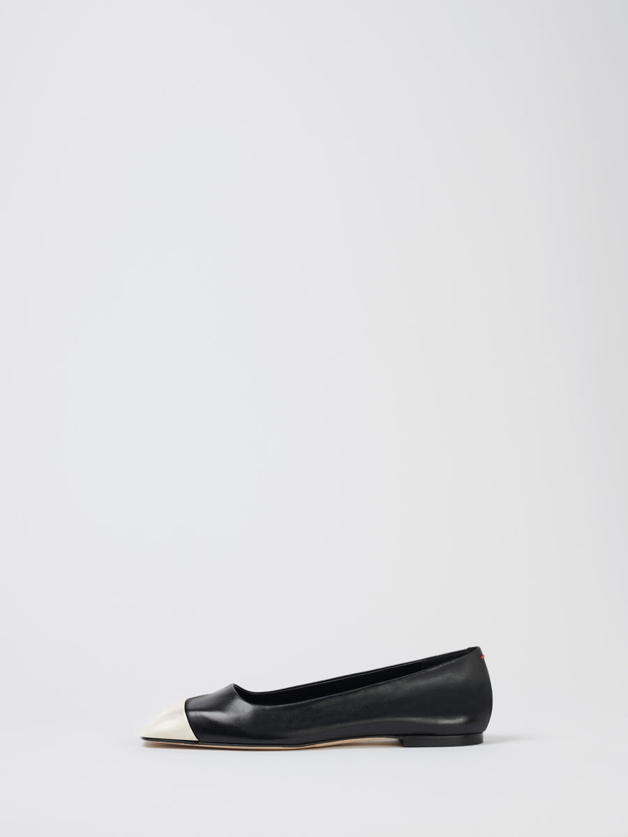 Inga Black/Creamy Nappa