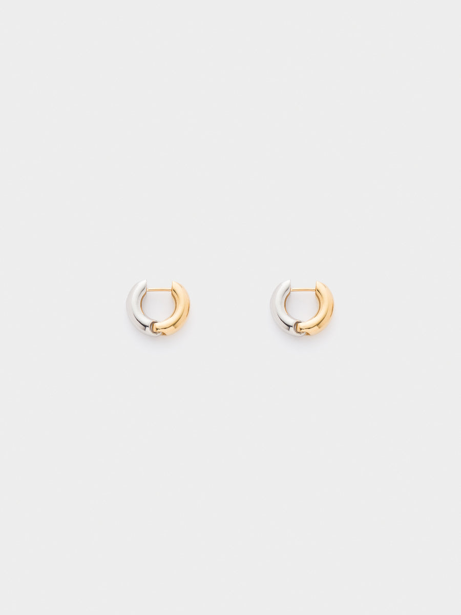 Laurie Small 18kt Gold and Palladium-Plated Hoop Earrings