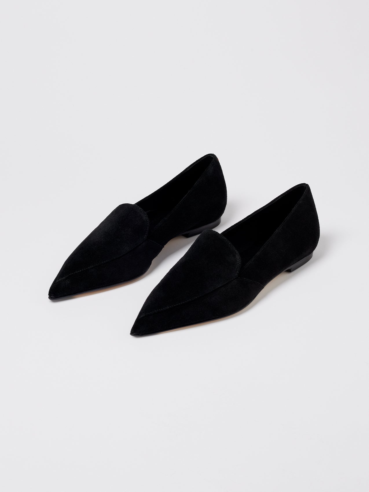 Aeyde | MARTHA Black Pointed Toe Loafer