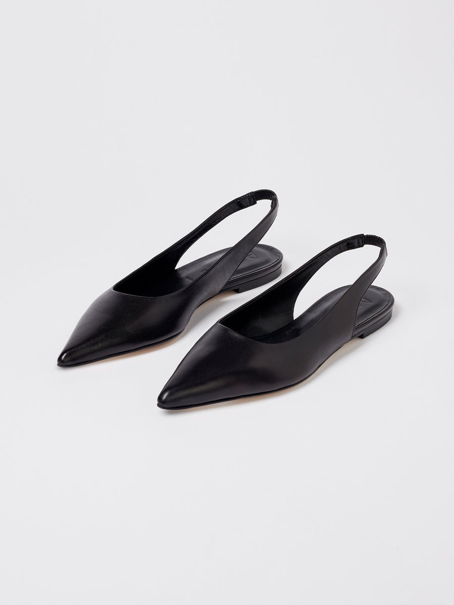 Rae Leather Slingback Flats