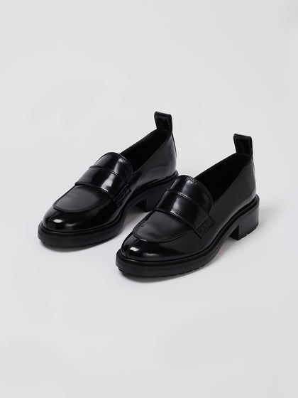 Aeyde Black Alfie Loafers