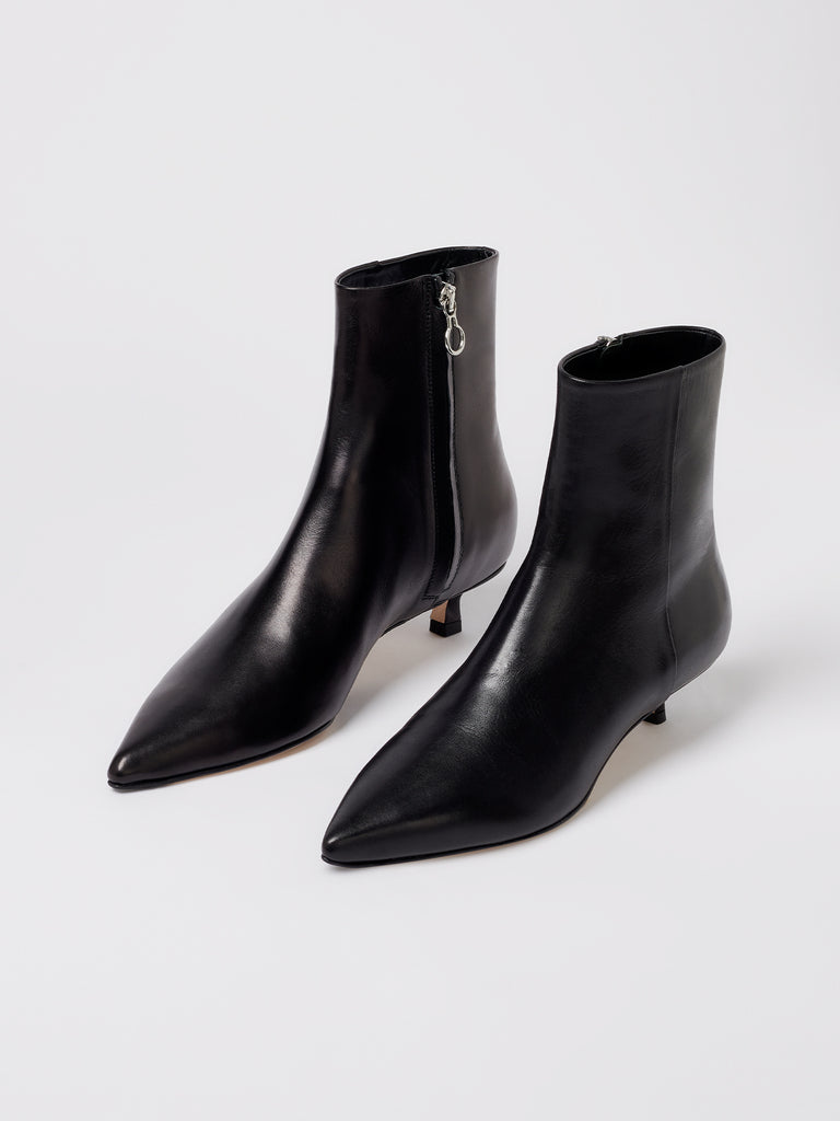 Aeyde | SOFIE Black Leather Ankle Boot